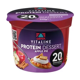 Vitaline Protein Desert Επιδόρπιο Γιαουρτιού Apple Pie 240g