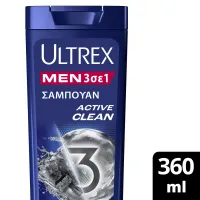 Ultrex 3 In 1 Σαμπουάν Act Clean 360ml
