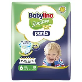 Πάνες Βρακάκι Pants Cotton Soft Unisex Extra Large Babylino No6 (13-18kg) 104τεμ