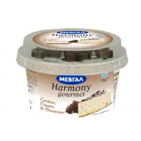 Μεβγάλ Harmony Gourmet Επιδόρπιο Γιαουρτιού Cookies Cream & Brownies 1% Λιπαρά 160γρ.