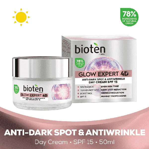 BIOTEN glow expert 4d κρέμα ημέρας κατά των πανάδων & ρυτίδων