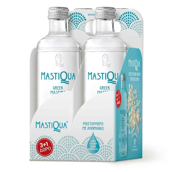 Mastiqua Ανθρακούχο Νερό 330ml. 3+1Δώρο