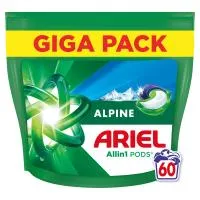 Ariel All in 1 Απορρυπαντικό Πλυντηρίου Ρούχων Κάψουλες Alpine 60 Μεζ.