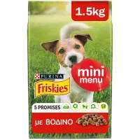 Friskies Ξηρά Τροφή Mini Menu Βοδινό 1,5kg