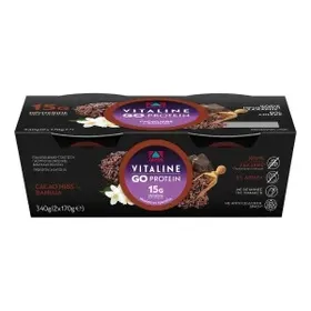 Mous protein VITALINE μαύρης σοκολάτας ή βανίλιας 200gr
