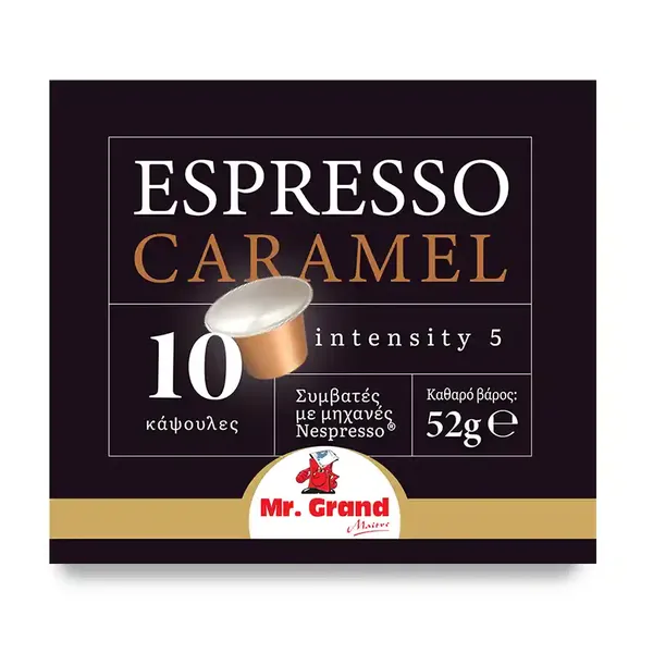 MrGrand Καφές Espresso Caramel Σε Κάψουλες 10τεμ. 52γρ.