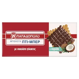 ΠΑΠΑΔΟΠΟΥΛΟΥ Μπισκότα Πτι Μπερ Σοκολάτα Καρύδα 200g
