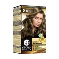 GLOW & BEAUTY Βαφή Μαλλιών Νο8 Ξανθό Ανοιχτό 50ml