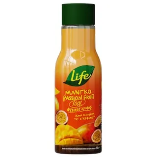 LIFE Φυσικός Χυμός Μάνγκο Passion Fruit 1lt