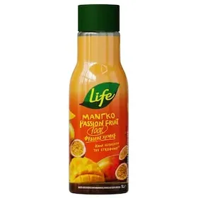 LIFE Φυσικός Χυμός Μάνγκο Passion Fruit 1lt