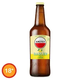 Άμστελ Radler Μπίρα Λεμόνι Φιάλη 500ml. (Επιστρεφόμενη Φιάλη)