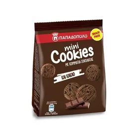 Mini Cookies Μπισκότα με Κομμάτια Σοκολάτας & Κακάο 70g
