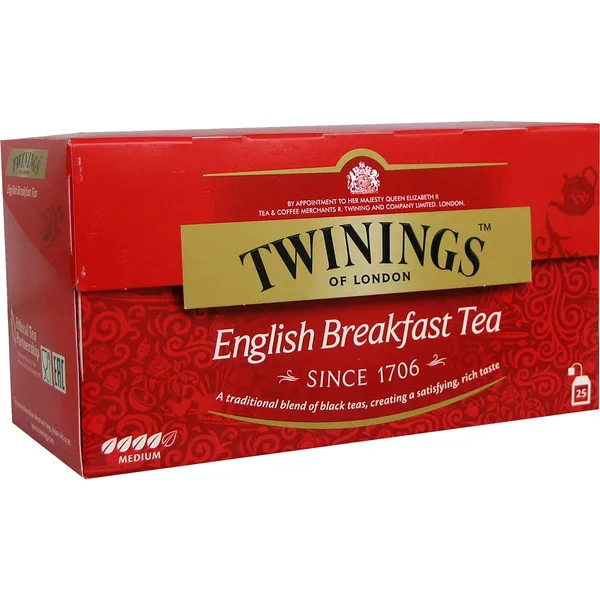 TWININGS Μαύρο Τσάι English Breakfast Ρόφημα 25x2γρ