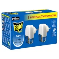 RAID Αντικουνουπικό Υγρό 2 Συσκευές & 2 Ανταλλακτικά 2x21ml 60νύχτες