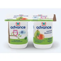 Επιδόρπιο Γιαουρτιού Αχλάδι Βερίκοκο Advance Δέλτα 2x140g
