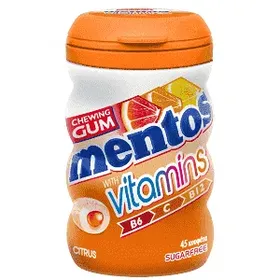 Mentos Vitamins Τσίχλες Σε Μπουκάλι 90gr