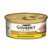 GOURMET Gold Υγρή Τροφή Γάτας Μους με Κοτόπουλο 85g
