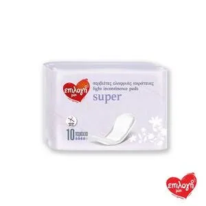 ΕΠΙΛΟΓΗ ΜΟΥ Ελαφριάς Ακράτειας Super Σερβιέτες 10τεμ.