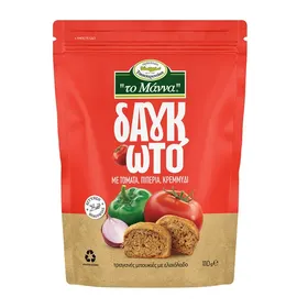 Παξιμαδάκια Μπουκιές Τομάτα-πιπεριά κρεμμύδι Το Μάννα