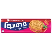 μπισκότα γεμιστά λεμόνι ή φράουλα ή μπανάνα 200γρ.