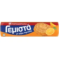 Παπαδοπούλου Μπισκότα Γεμιστά Πορτοκάλι 200gr