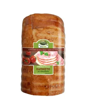 CRETA FARMS εν Ελλάδι μπέικον ρολό καπνιστό με ελαιόλαδο το κιλό