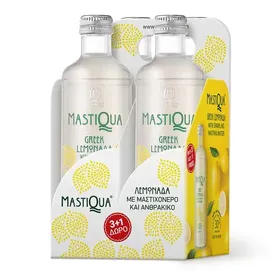Mastiqua Ανθρακούχο Νερό Λεμόνι 330ml.