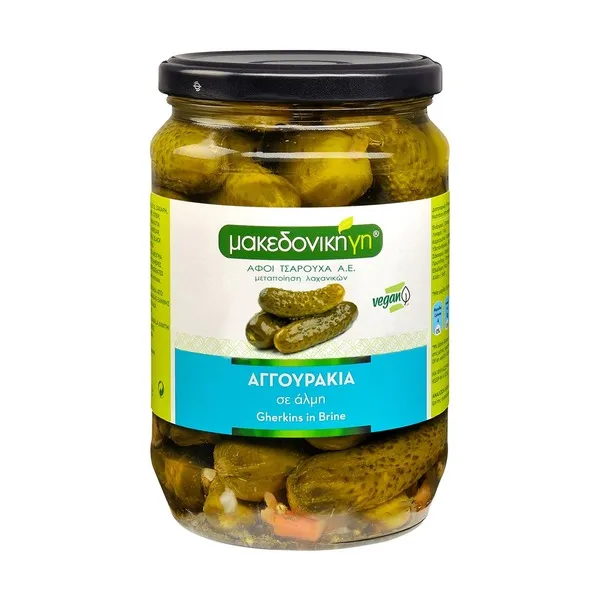 Αγγουράκια ΜΑΚΕΔΟΝΙΚΗ ΓΗ σε Άλμη Vegan 400g