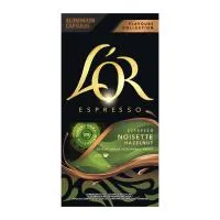 Κάψουλες καφέ espresso hazelnut L'OR 10 τεμ.