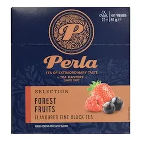 PERLA BEVERAGES Τσάι Μαύρο Γεύση Φρούτα του Δάσους 20x2g