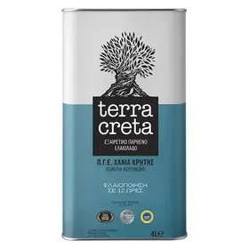 Terra Creta Ελαιόλαδο Εξαιρετικό Παρθένο Χανίων ΠΓΕ 4lt.