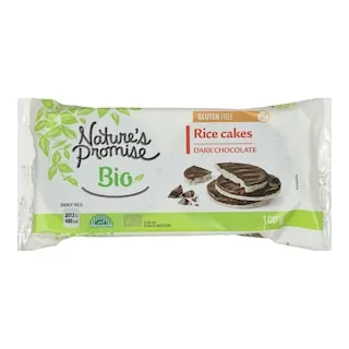 NATURES PROMISE BIO Ρυζογκοφρέτες Bio με Μαύρη Σοκολάτα 100g