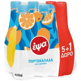 Πορτοκαλάδα Μπλε Pet 6X330ml 5+1 Δώρο