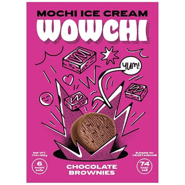 WOWCHI-MOCHI παγωτό chocolate brownies