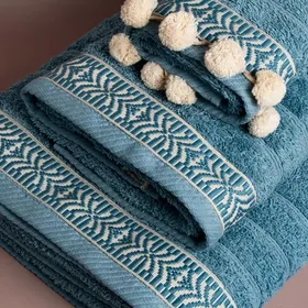 CROCHET ΠΕΤΣΕΤΕΣ ΜΠΑΝΙΟΥ 500GSM σε διάφορα χρώματα Χεριών: 30x50cm Προσώπου: 50x90cm Σώματος: 70x140cm ΣΕΤ 3τμχ