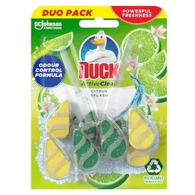 DUCK WC Block Active Clean Citrus Splash 2x38.6g