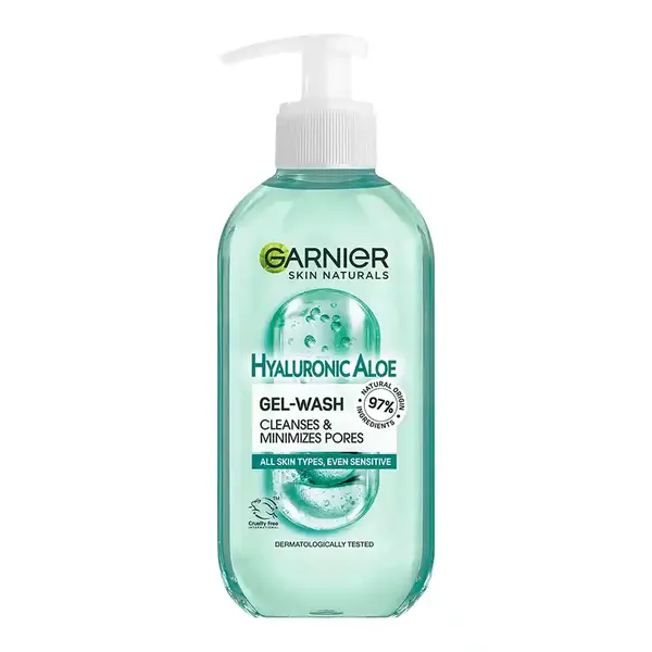 L'oreal Garnier Skin Naturals Gel Καθαρισμού Hyaluronic Aloe 200ml.