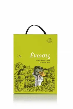 λευκός ξηρός οίνος 3λιτ