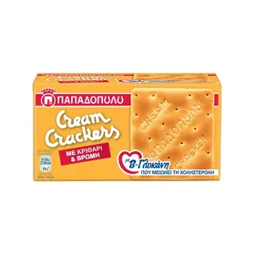 Cream Crackers με Κριθάρι, Βρώμη & β-Γλυκάνη 185g