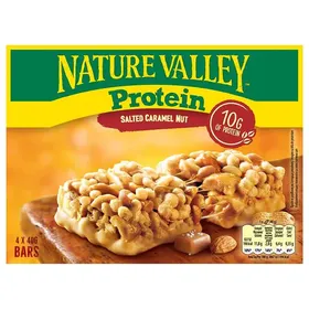 Nature Valley Protein Μπάρες Δημητριακών Με Αλατισμένη Καραμέλα & Ξηρούς Καρπούς 4x40γρ.