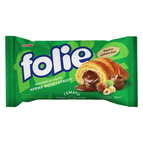 Κρουασάν με κρέμα φουντουκιού FOLIE 85gr