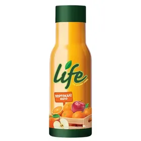 LIFE Φυσικός Χυμός Πορτοκάλι & Μήλο 1lt