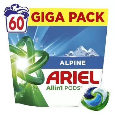 Ariel Allin1 PODS® Alpine μεζούρες Πλυντηρίου - 60 μεζούρες