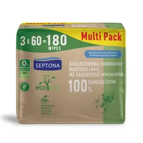 Septona Eco Life Μωρομάντηλα 3x60τεμ.