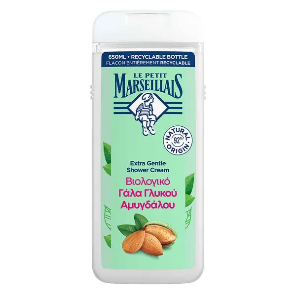 Le Petit Marseillais Αφρόλουτρο Βιολογικό Γάλα Αμυγδάλου 650ml.