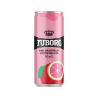 Αναψυκτικό pink grapefruit & σαγκουίνι Tuborg 330 ml