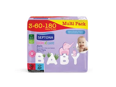 Μωρομάντηλα Αλόη Multi Pack 3 x 60 τεμ.