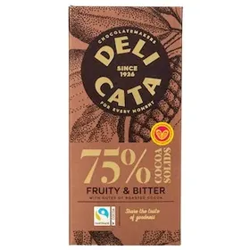 DELICATA Μαύρη Σοκολάτα 75% Κακάο 100g
