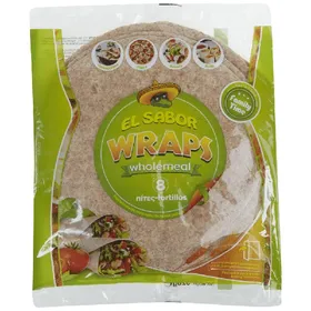 EL SABOR wraps πίτες tortillas ολικής άλεσης 20cm