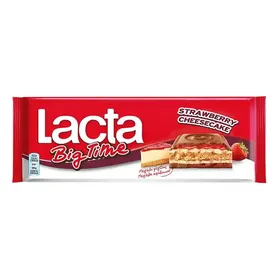 Lacta Big Time Σοκολάτα Τσιζκέικ Φράουλα Μπισκότο 300γρ.